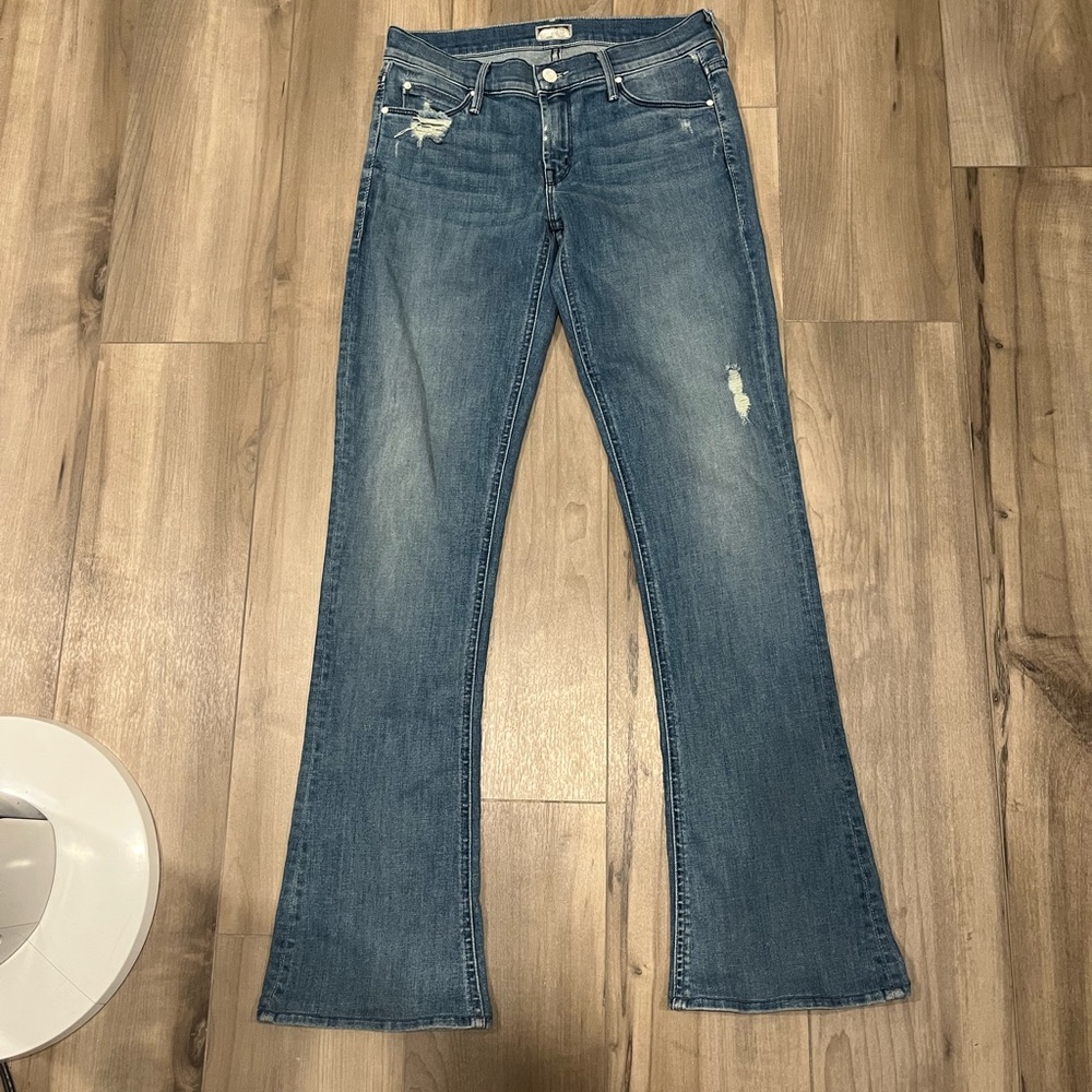 MOTHER Classic Indigo Boot Cut Jeans